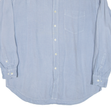 GAP Mens Plain Shirt Blue Long Sleeve L