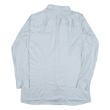 Mens Shirt Blue Crazy Pattern Long Sleeve S