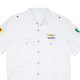 Mens Plain Shirt White L