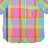 Mens Shirt Pink Check M