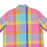 Mens Shirt Pink Check M