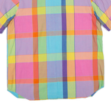 Mens Shirt Pink Check M
