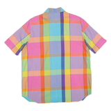 Mens Shirt Pink Check M