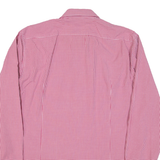 TOMMY HILFIGER Fitted Mens Shirt Red Check Long Sleeve L