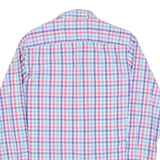 TOMMY HILFIGER Mens Shirt Pink Check Long Sleeve S