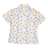 Womens Shirt White Spotted S