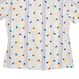 Womens Shirt White Spotted S