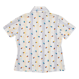 Womens Shirt White Spotted S