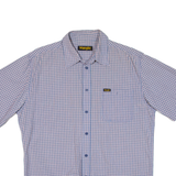 WRANGLER Mens Shirt Blue Check L