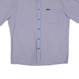 WRANGLER Mens Shirt Blue Check L