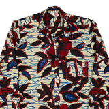 POPLIN PROJECT Womens Shirt Red Floral Long Sleeve S
