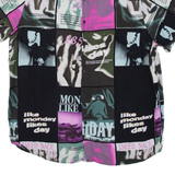 Mens Shirt Pink Crazy Pattern M