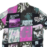 Mens Shirt Pink Crazy Pattern M