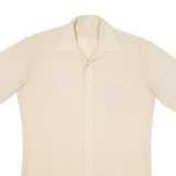 Mens Plain Shirt Yellow M