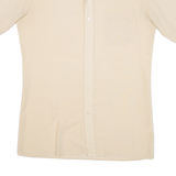 Mens Plain Shirt Yellow M