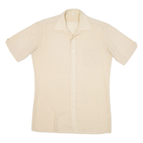 Mens Plain Shirt Yellow M