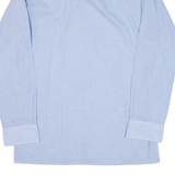 Mens Plain Shirt Blue Long Sleeve M