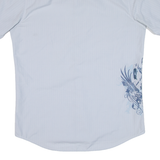 QUIKSILVER Mens Shirt Grey Striped S