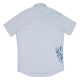 QUIKSILVER Mens Shirt Grey Striped S