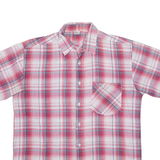 D'OR Mens Shirt Red Check L