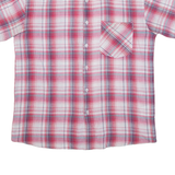 D'OR Mens Shirt Red Check L