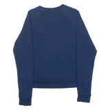 REEBOK Womens Sweatshirt Blue Crew Neck S