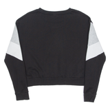 PUMA Cropped Womens Sweatshirt Black Crew Neck M