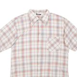 Womens Printed Shirt White Collared Check M