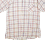 Womens Printed Shirt White Collared Check M