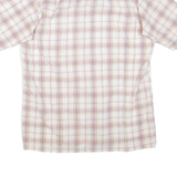 Womens Printed Shirt White Collared Check M