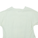 LINEAV Womens Blouse Green V-Neck Viscose L
