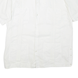RAVGO Womens Shirt White Collared L