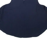 ZARA Womens Cropped Blouse Blue Sleeveless S