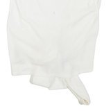 ZARA Womens Cropped Top White V-Neck Sleeveless M