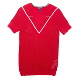 TOMMY HILFIGER Womens Top Red S