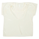 JULIETTA Womens Blouse Yellow High Neck M