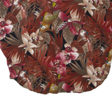 Womens Printed Blouse Maroon Floral XL