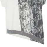 ZARA Asymmetric Womens Printed Top White M