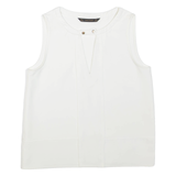 ZARA Womens Top White Sleeveless S