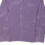 NAVYBOOT Womens Blouse Purple Long Sleeve L