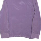 NAVYBOOT Womens Blouse Purple Long Sleeve L