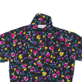 ALFRED DUNNER Womens Printed Blouse Black Floral XL