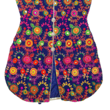 Womens Printed Blouse Blue Sleeveless Floral M