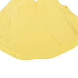 ZARA Womens Cropped Top Yellow Sleeveless XS