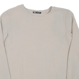 ZARA Womens Top Beige Long Sleeve S