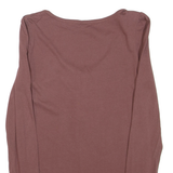 EDC Womens Top Brown Long Sleeve M