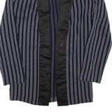 ZARA Womens Kimono Top Blue Long Sleeve Striped S