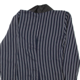 ZARA Womens Kimono Top Blue Long Sleeve Striped S