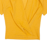 ZARA Womens Top Orange V-Neck S