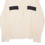 ZARA Womens Blouse Beige Long Sleeve XL
